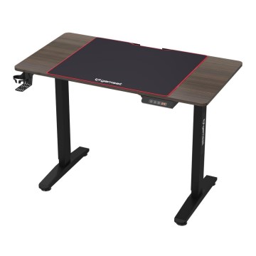 Гейминг маса с регулируема височина CONTROL 110x60 см кафяв/черен