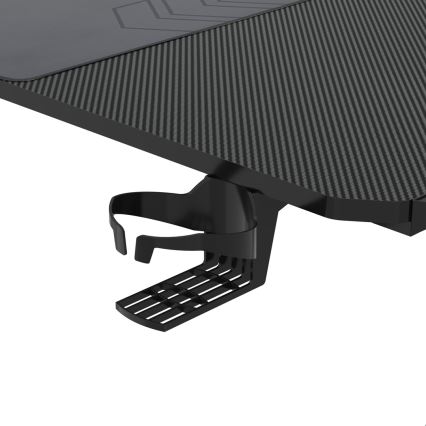 Гейминг маса SNAKE с LED RGB подсветка 100x60 см черен