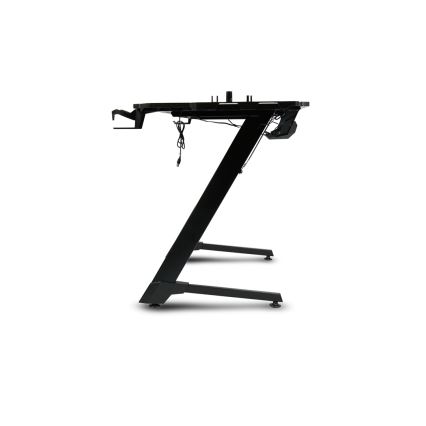 Гейминг маса SNAKE с LED RGB подсветка 100x60 см черен