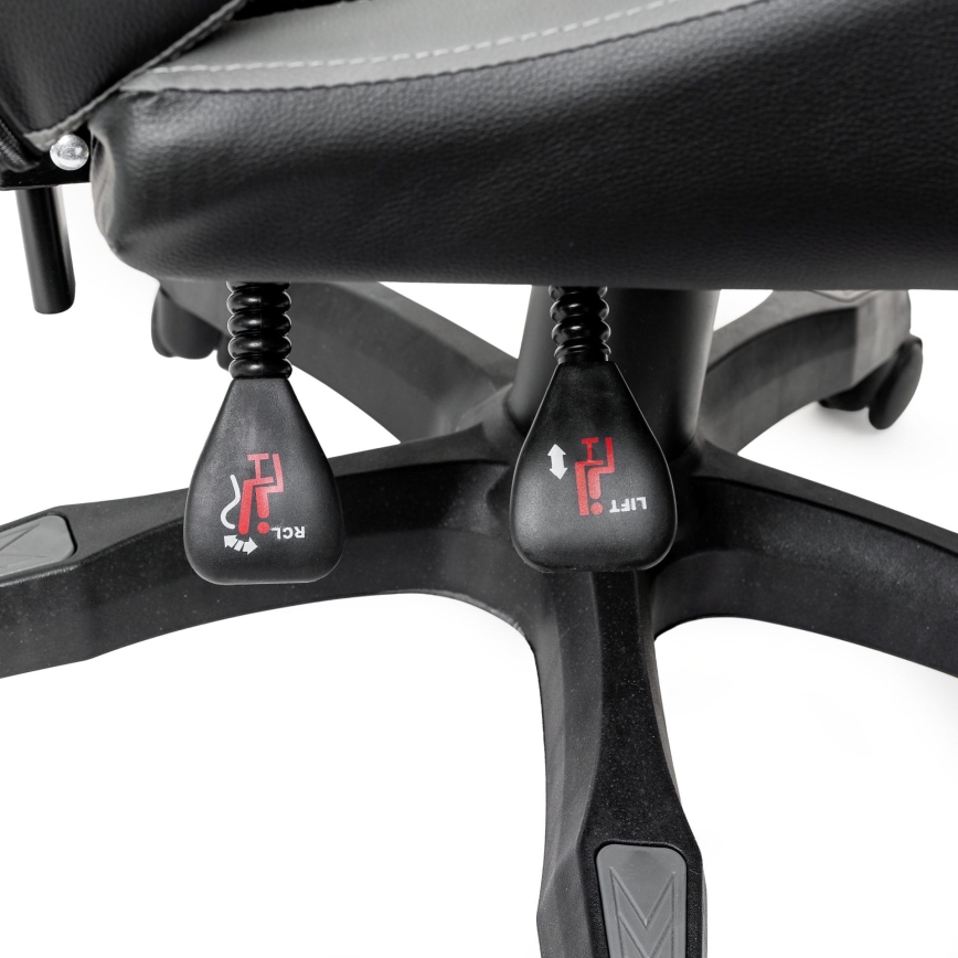 Геймърски стол FIORANO черен/сив