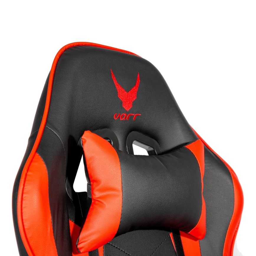 Геймърски стол VARR Zolder черен/червен
