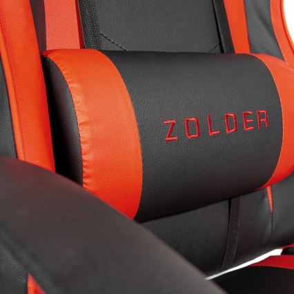 Геймърски стол VARR Zolder черен/червен