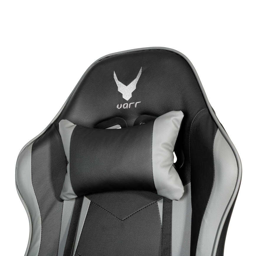 Геймърски стол VARR Zolder черен/сив