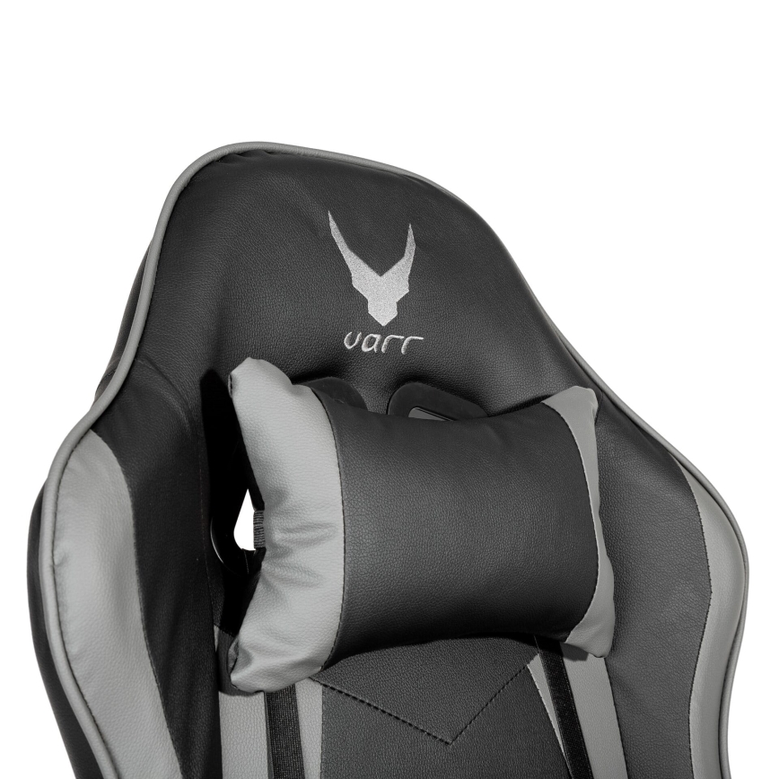 Геймърски стол VARR Zolder черен/сив