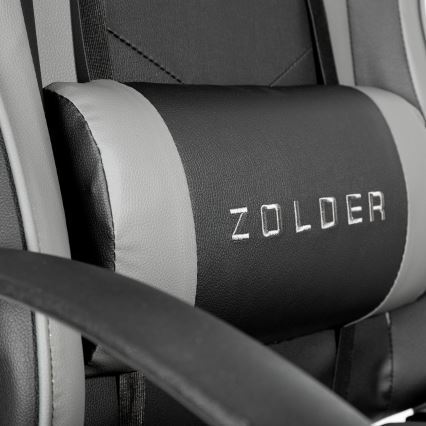 Геймърски стол VARR Zolder черен/сив