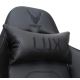Геймърски стол VARR Lux с LED RGB подсветка + дистанционно черен