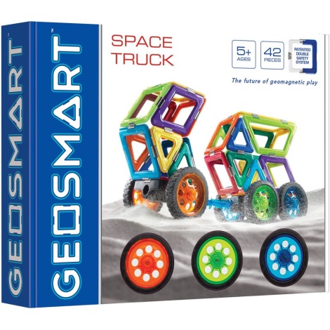GeoSmart - Магнитен комплект за строене Space Truck 42 бр.