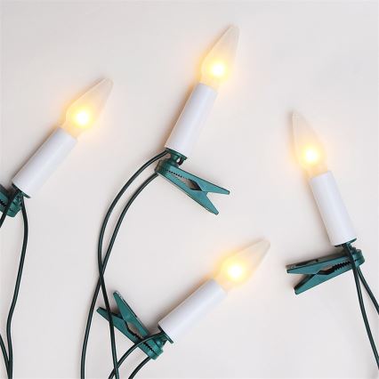 Гирлянд FELICIA 16xE10 13,5m топло бяло, произведено в Чехия