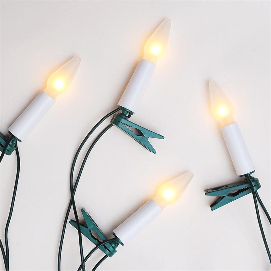 Гирлянд FELICIA 16xE10 13,5m топло бяло, произведено в Чехия