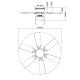 GLOBO - Вентилатор за таван 1xE27/60W/230V