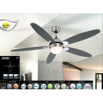 Globo - Таванна Вентилатор 1xE14/60W/230V