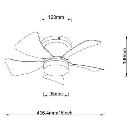 Globo - LED Димируем таванен вентилатор LED/10W/230V 3000-6500K сив + дистанционно управление