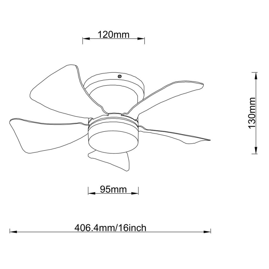 Globo - LED Димируем таванен вентилатор LED/10W/230V 3000-6500K сив + дистанционно управление