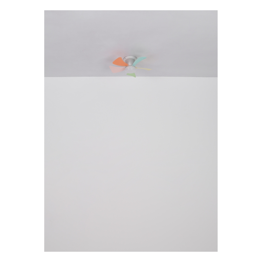 Globo - LED димируем таванен вентилатор LED/10W/230V 3000-6500K многоцветен + дистанционно управление