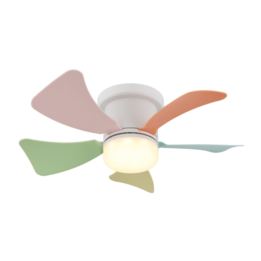 Globo - LED димируем таванен вентилатор LED/10W/230V 3000-6500K многоцветен + дистанционно управление