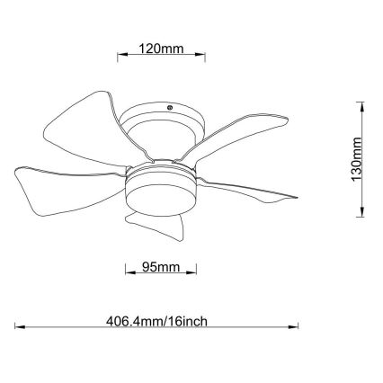 Globo - LED Димируем таванен вентилатор LED/10W/230V 3000-6500K кафяв + дистанционно управление