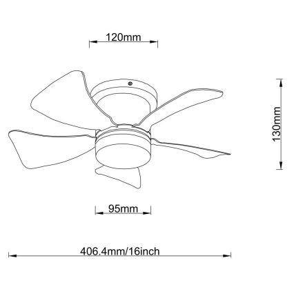 Globo - LED Димируем таванен вентилатор LED/10W/230V 3000-6500K бял + дистанционно управление