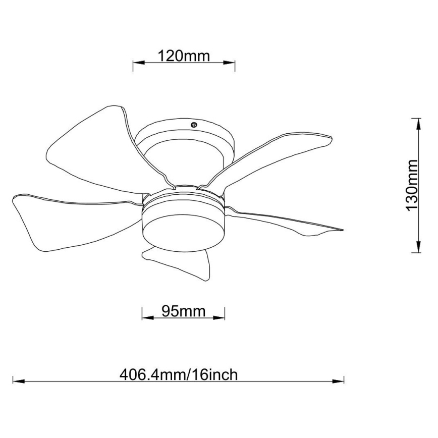 Globo - LED Димируем таванен вентилатор LED/10W/230V 3000-6500K бял + дистанционно управление