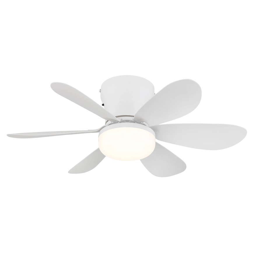 Globo - Димируем таванен LED вентилатор LED/5W/230V 2700-6500K бял + дистанционно управление