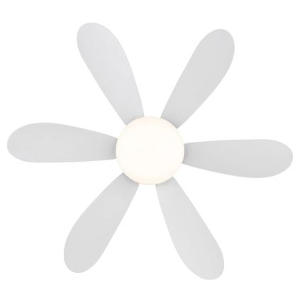 Globo - Димируем таванен LED вентилатор LED/5W/230V 2700-6500K бял + дистанционно управление