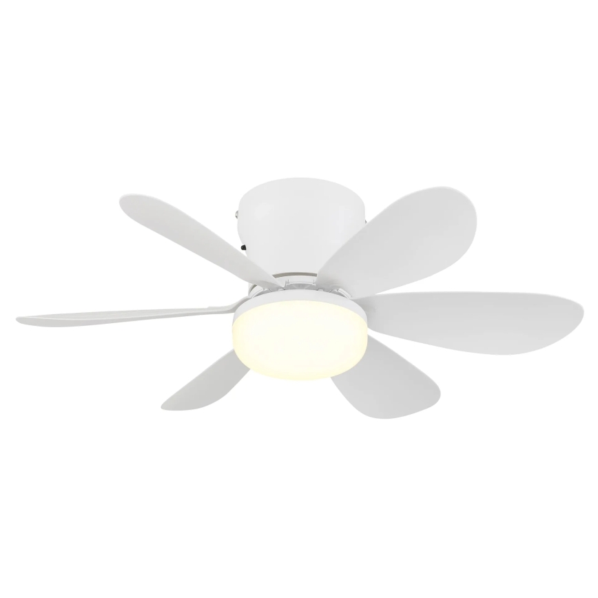Globo - Димируем таванен LED вентилатор LED/5W/230V 2700-6500K бял + дистанционно управление