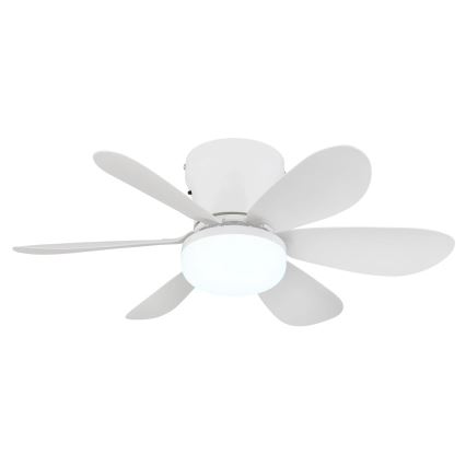 Globo - Димируем таванен LED вентилатор LED/5W/230V 2700-6500K бял + дистанционно управление