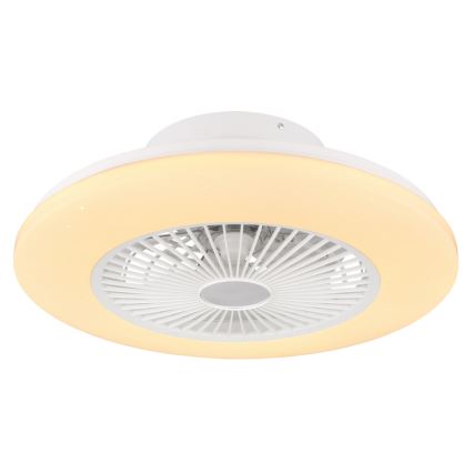 Globo - LED Димируем плафон с вентилатор LED/30W/230V 3000-6500K + дистанционно