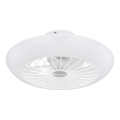 Globo 03632W - LED Плафон с вентилатор LAFEE LED/18W/230V