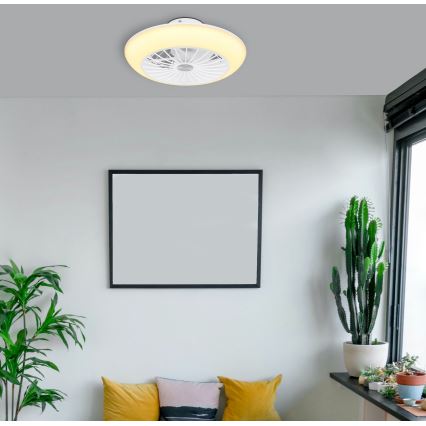 Globo 03632W - LED Плафониера с вентилатор LAFEE LED/18W/230V