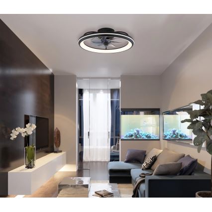 Globo - LED Димируем таванен вентилатор LED/40W/230V 3000-6500K + дистанционно управление