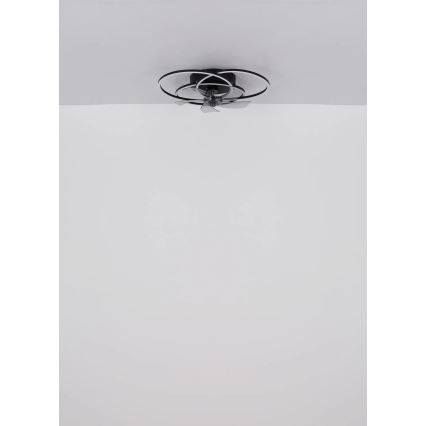 Globo - LED димируем таванен вентилатор LED/40W/230V 3000-6500K черен + дистанционно управление