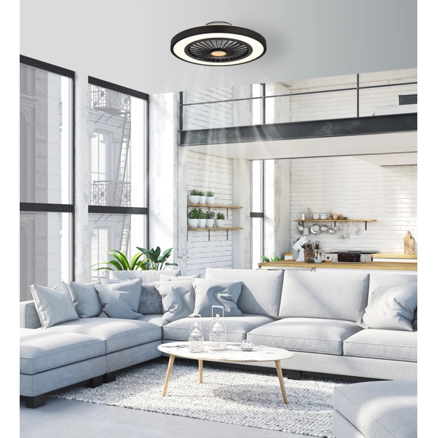Globo - LED регулируем таванен вентилатор LED/45W/230V 3000-6500K + дистанционно управление
