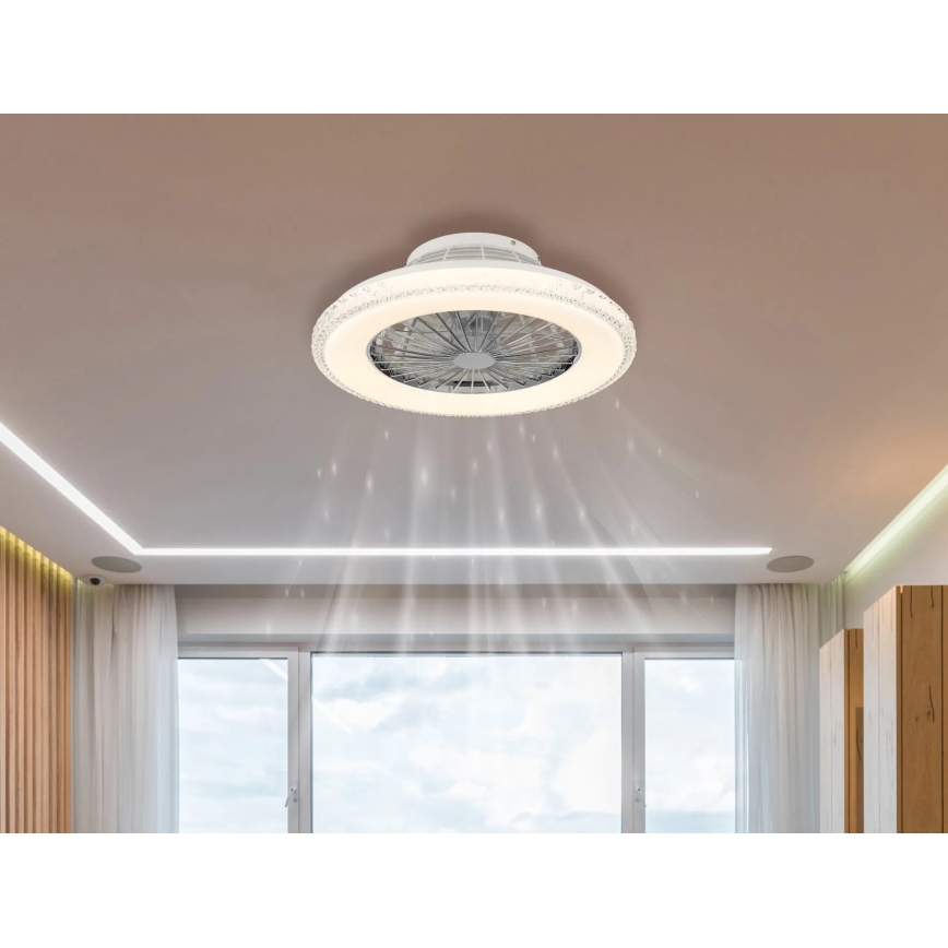 Globo - LED Димируем таванен вентилатор LED/40W/230V 3000-6500K + дистанционно управление