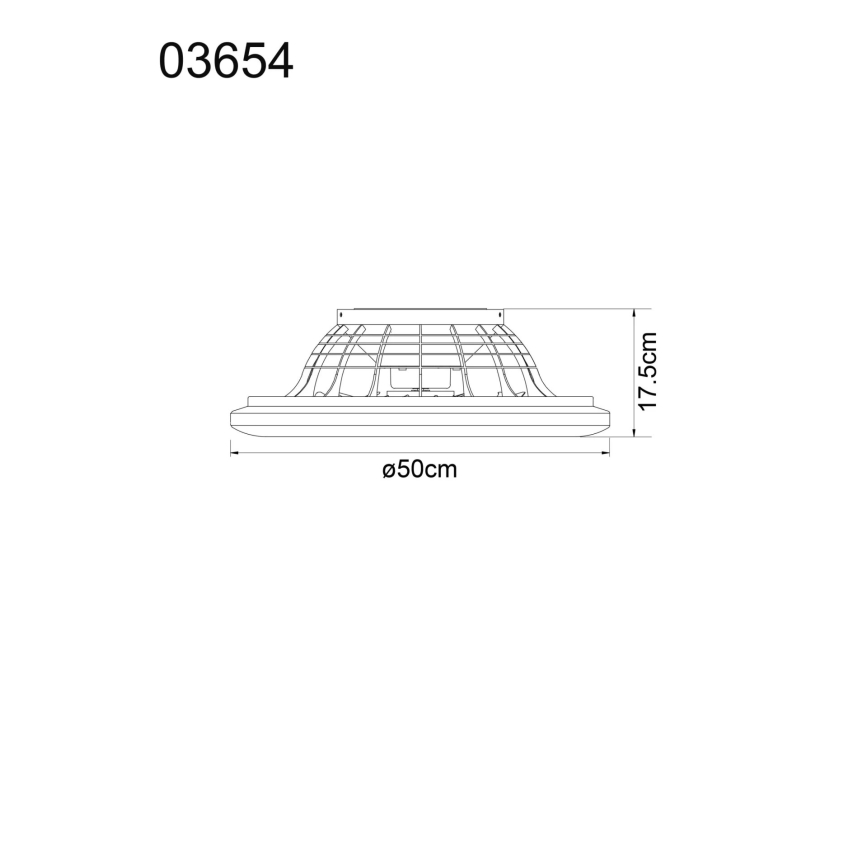 Globo - LED Димируем таванен вентилатор LED/40W/230V 3000-6500K + дистанционно управление
