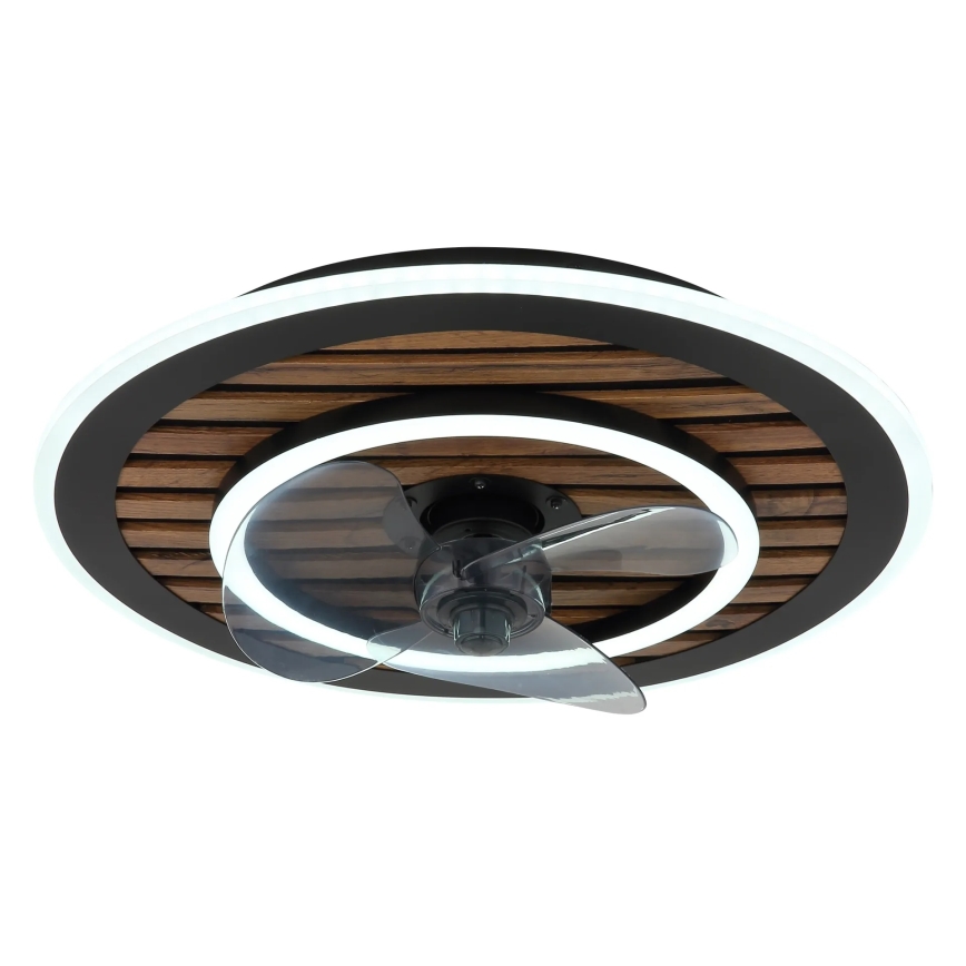 Globo - LED димируем таванен вентилатор LED/36W/230V 2700-6000K черен + дистанционно управление
