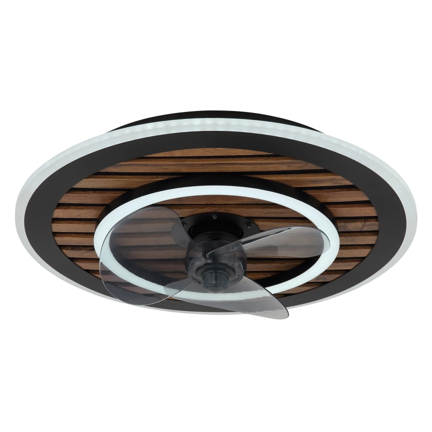 Globo - LED димируем таванен вентилатор LED/36W/230V 2700-6000K черен + дистанционно управление
