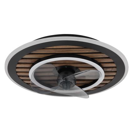 Globo - LED димируем таванен вентилатор LED/36W/230V 2700-6000K черен + дистанционно управление