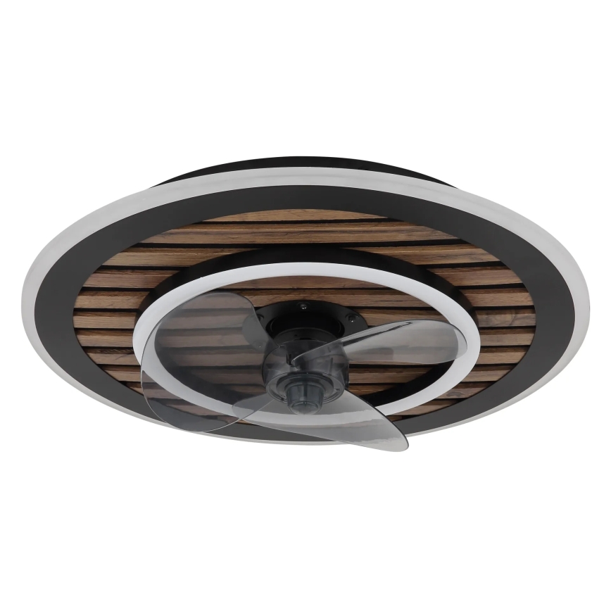Globo - LED димируем таванен вентилатор LED/36W/230V 2700-6000K черен + дистанционно управление