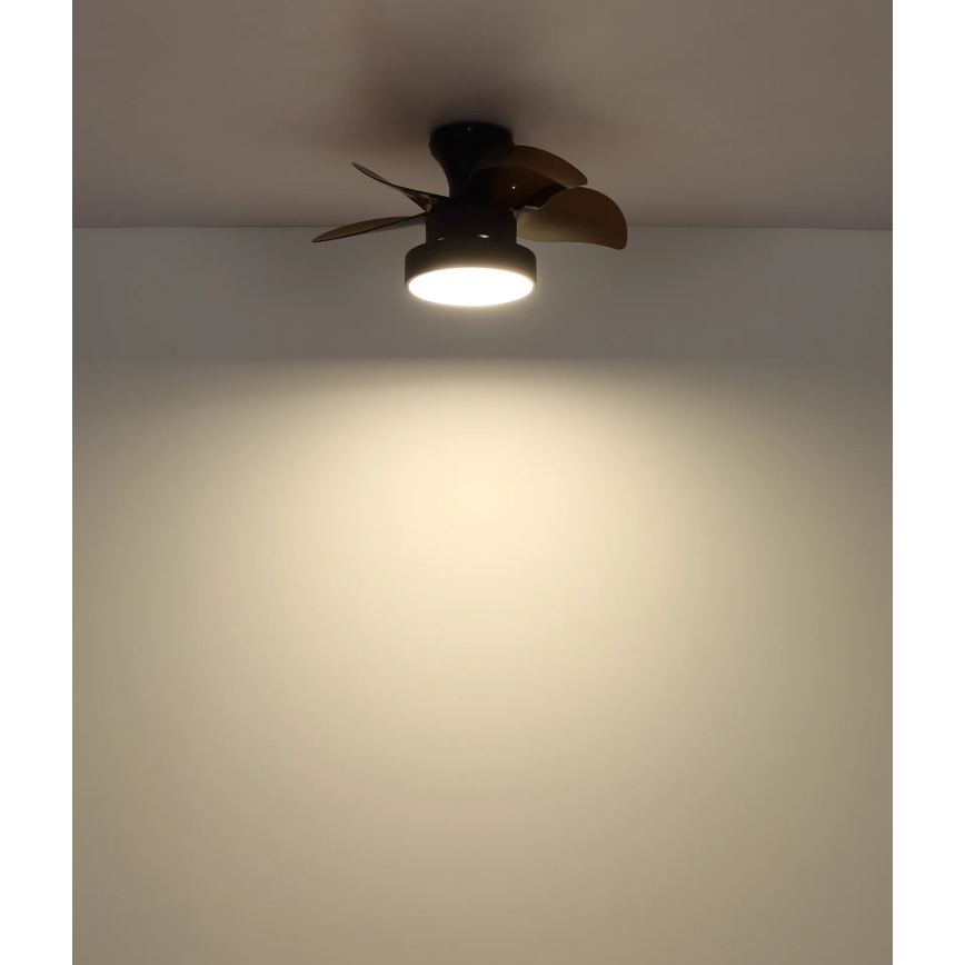 Globo - димируем LED таванен вентилатор LED/22W/230V 3000/4500/6000K кафяв + дистанционно управление