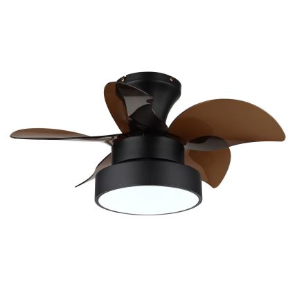 Globo - димируем LED таванен вентилатор LED/22W/230V 3000/4500/6000K кафяв + дистанционно управление
