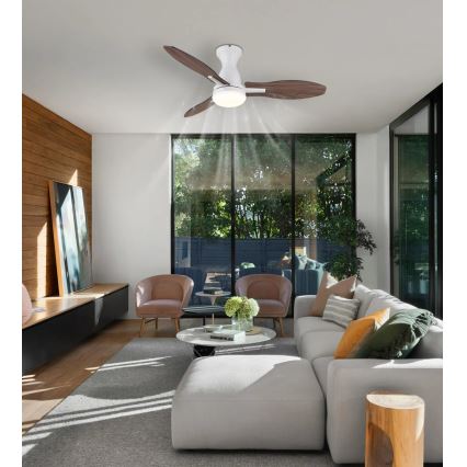 Globo - LED Димируем таванен вентилатор LED/22W/230V 3000/4500/6000K + дистанционно управление