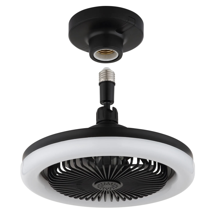 Globo - димируем таванен вентилатор LED/20W/230V 3000-6500K черен + дистанционно управление