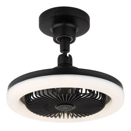Globo - димируем таванен вентилатор LED/20W/230V 3000-6500K черен + дистанционно управление