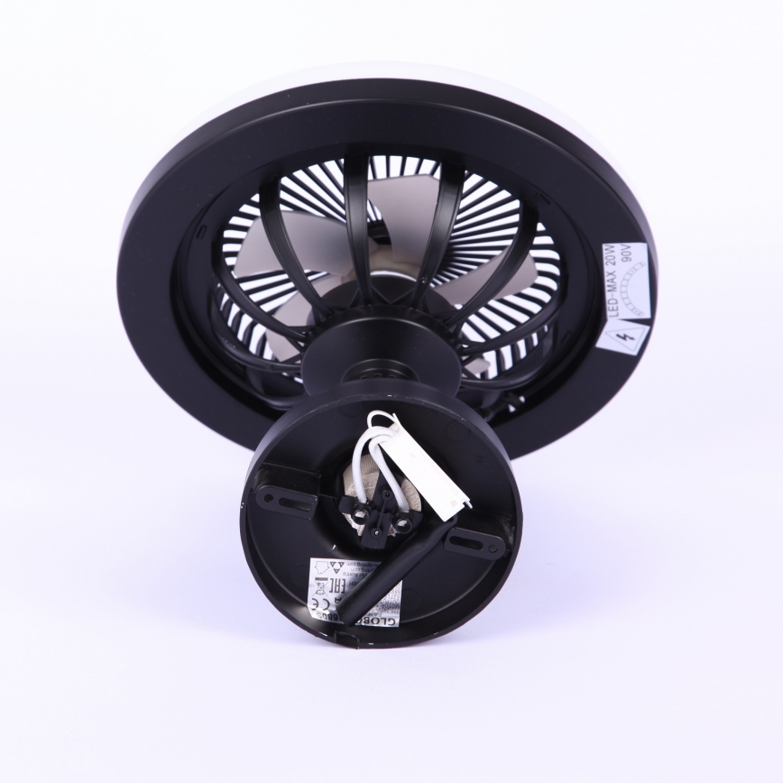 Globo - димируем таванен вентилатор LED/20W/230V 3000-6500K черен + дистанционно управление