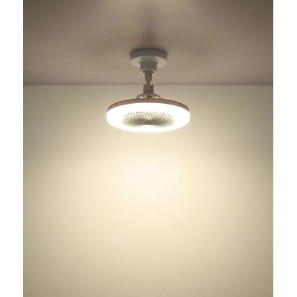 Globo - Димируем LED таванен вентилатор LED/20W/230V 3000-6500K бял + дистанционно управление