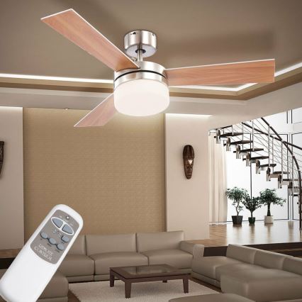 Globo - Вентилатор за таван 2xE14/40W/230V + дистанционно управление