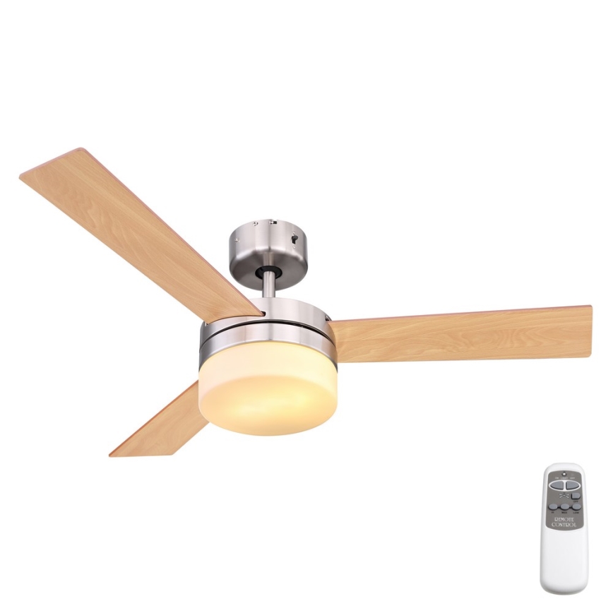 Globo - Вентилатор за таван 2xE14/40W/230V + дистанционно управление