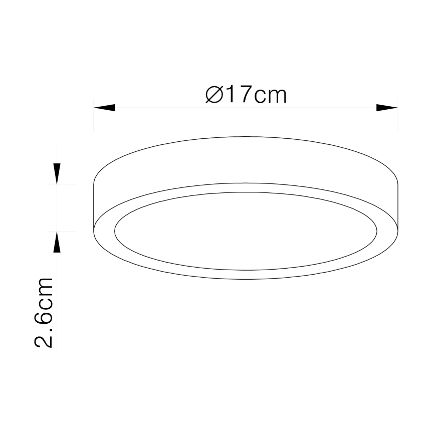 Globo - LED Димируем плафон LED/22W/230V