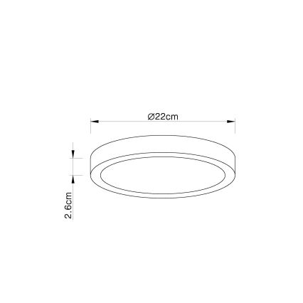 Globo - LED Димируем плафон LED/28W/230V