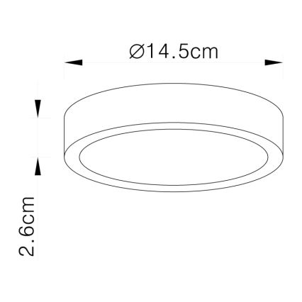 Globo - LED Лампа за таван LED/15W/230V